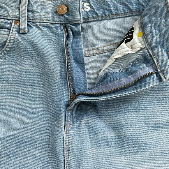 Mother Snacks Skirt The Sugar Cone Denim Maxi Sweet And Sour Light Wash Size 25 - Picture 10 of 13